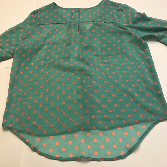 Moon collection sheer polka dot high low t… - Picture 5 of 5